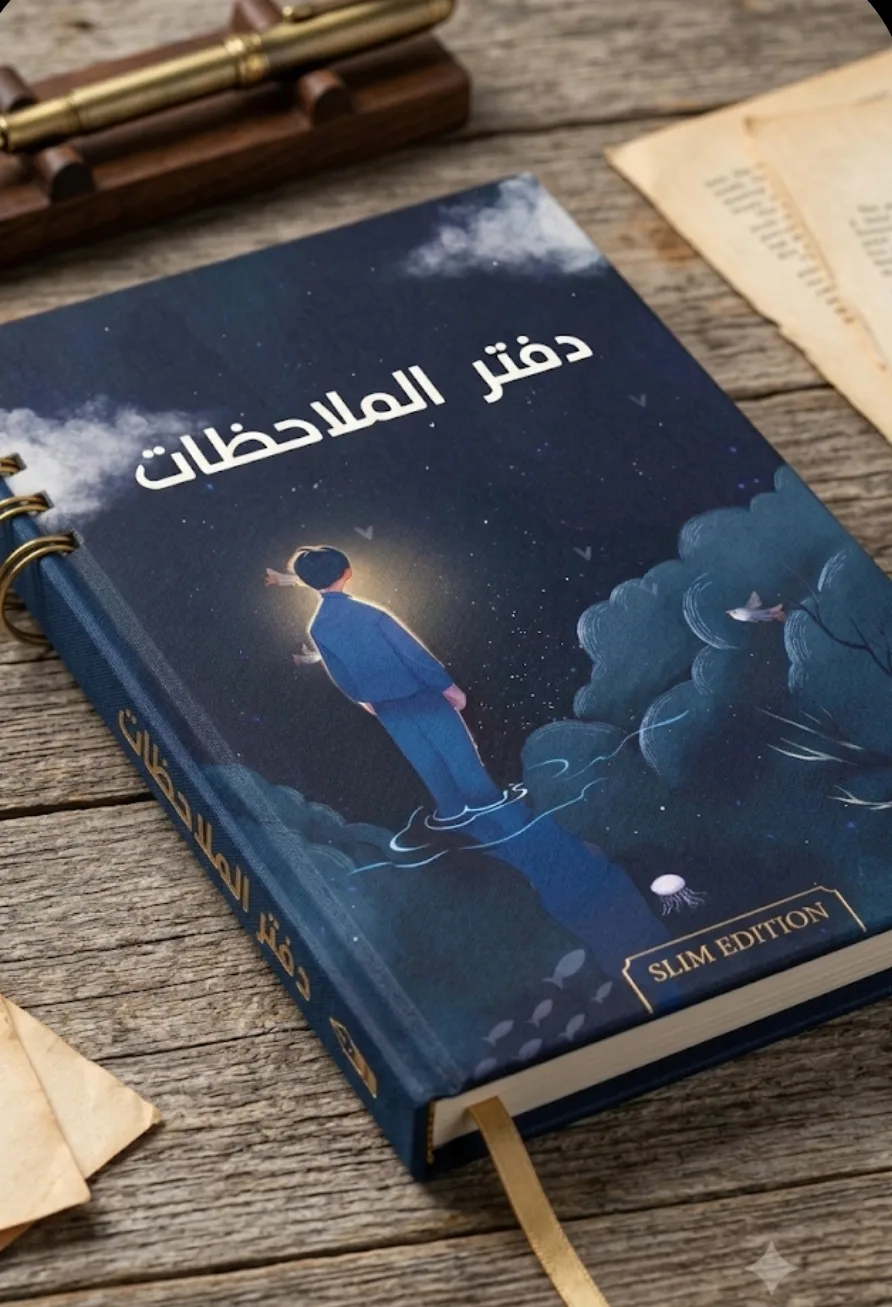 دفتر محاضرات ولادي يحتوي على رقم المحاضره وملاحضاتها