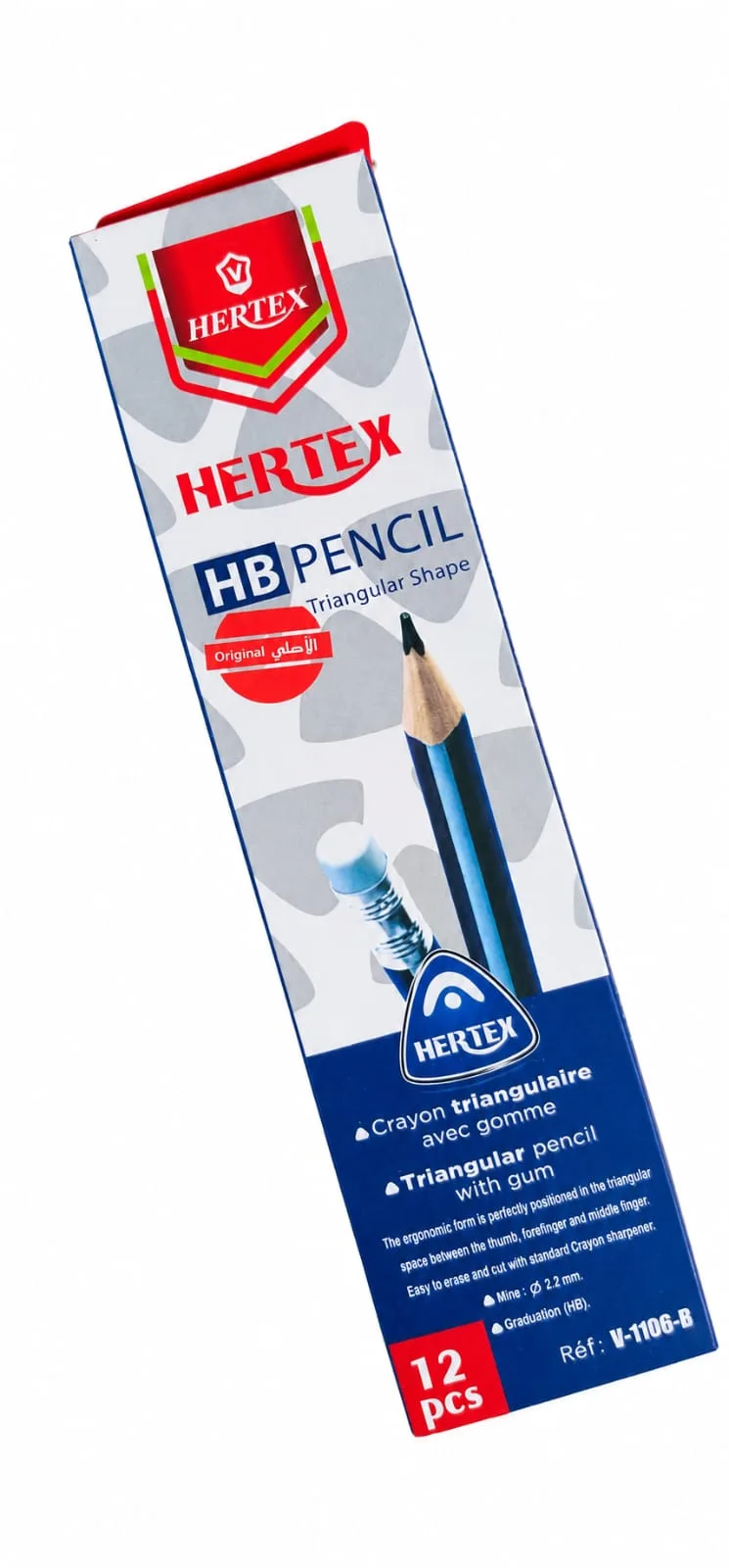 Hertex HB Pencil Triangular Shape with Gum