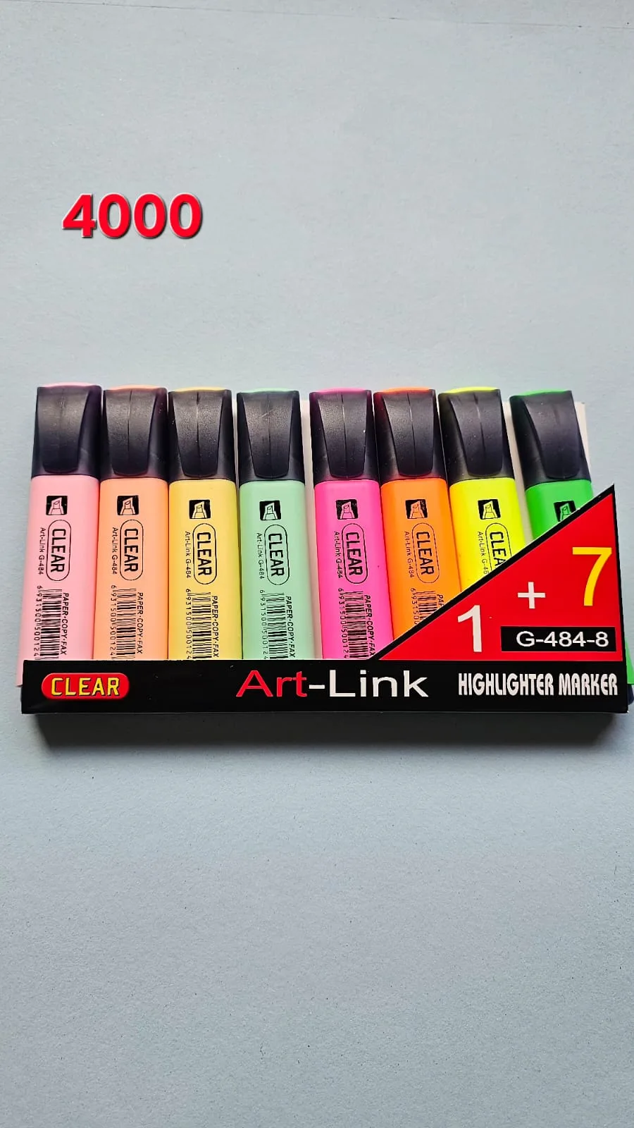 Art-Link Highlighter Marker 8 Pieces Set